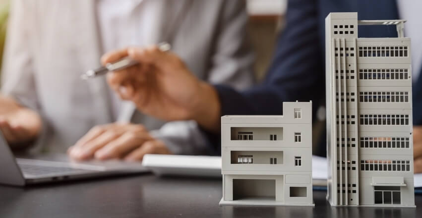 Image of housing planners at a desk.